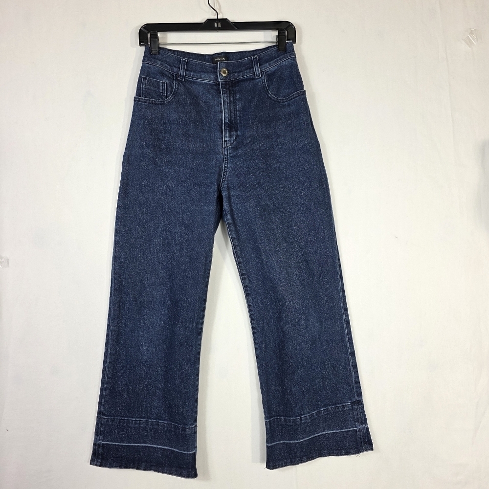 Pinko high rise Wideleg high rise denim jeans